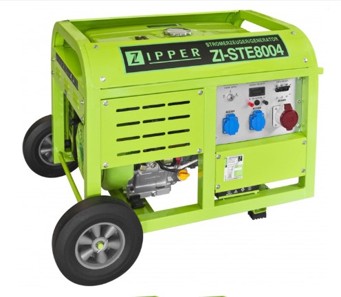 Генератор бензиновий ZIPPER 3 фази (220/380В), 7кВт, (ZI-STE8004)